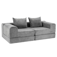 Artiss 5-in-1 Convertible Sofa Bed Floor Mattress Modular Boneless Curved Couch