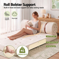 Artiss Convertible Sofa Bed Roll-Up Sleeper Chair Fold Out Couch Floor Lounge