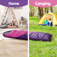 Weisshorn Sleeping Bag Set of 2 Kids Single 172cm Thermal Camping Hiking
