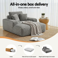 Artiss Sofa Bed Lounge Chair Recliner Couch Reading Chairs Sleeper Cloud Sofas