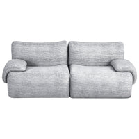 Artiss 2 Seater Sofa Modular Sectional Sofas Couch Bed No Assembly Living Room Grey