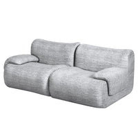 Artiss 2 Seater Sofa Modular Sectional Sofas Couch Bed No Assembly Living Room Grey