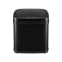 Devanti 15L Motion Sensor Bin Touchless Bins Soft-Close Rubbish Trash Can Black