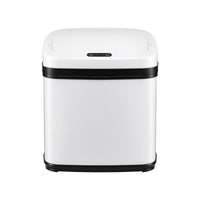 Devanti 15L Motion Sensor Bin Touchless Bins Soft-Close Rubbish Trash Can White