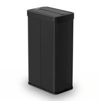 Devanti Rubbish Bin 70L Automatic Sensor Kitchen Bin, Slim Smart Garbage Can Touchless Rectangular with Liner Holder, Fully Closed Lid for Bedroom, Bathroom, Living Room, Black