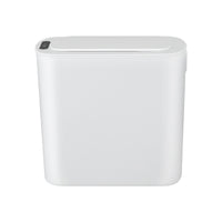 Devanti Automatic Trash Bin with Lid 11L Motion Sensor Kitchen Bin Touchless Garbage Can Modern White Plastic Slim Rubbish Bin with Liner Holder for Kitchen, Home, Office