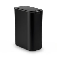Devanti Automatic Trash Bin with Lid 21L Motion Sensor Kitchen Bin Touchless Garbage Can Modern Black Plastic Slim Rubbish Bin with Liner Holder for Kitchen, Home, Office