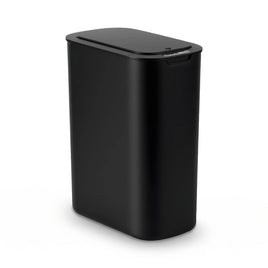 Devanti Automatic Trash Bin with Lid 21L Motion Sensor Kitchen Bin Touchless Garbage Can Modern Black Plastic Slim Rubbish Bin with Liner Holder for Kitchen, Home, Office