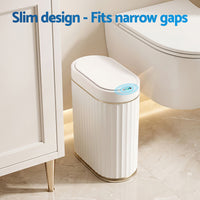 Devanti Sensor Bins 7L Motion Sensor Trash Can Slim Touchless Automatic Waste Bin White