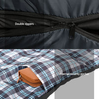 Weisshorn Sleeping Bag Set of 2 Single Thermal Camping Hiking Tent 0℃