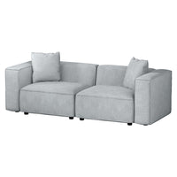 Artiss Modular Sofa Chaise Set 2-Seater Grey