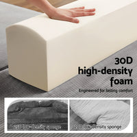 Artiss Convertible Folding Sofa Bed 30D High-Density Foam Boneless Couch with Corduroy Sleeper Couch Lounger for Living Room Grey