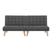 Artiss 2x Sofa Bed Couch Single Seater Fabric Grey