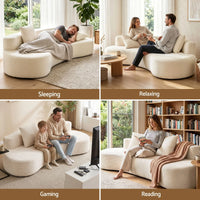 Artiss 228cm Modular Sofa Bed Sectional Boneless Couches for Living Room No Assembly Required