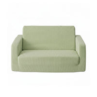 Artiss 2-in-1 Sofa Foam Couch with Side Pocket Light Green
