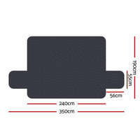 Artiss Sofa Cover Couch Covers 4 Seater Easy to Clean Dark Grey