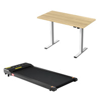 Artiss 120cm Automatic Standing Desk with 400mm Electric Walking Pad Treadmill