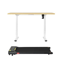 Artiss 120cm Automatic Standing Desk with 400mm Electric Walking Pad Treadmill