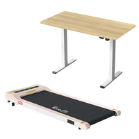 Artiss Electric Treadmill with 140cm Automatic Standing Desk Walking Pad 360mm- 140-360PAD