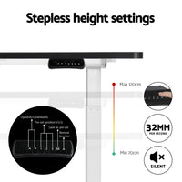 Artiss 120cm Automatic Standing Desk with 400mm Electric Walking Pad Treadmill