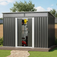 Giantz Garden Shed Outdoor Storage 2.60x1.95M Tool Sheds Workshop House Shelter