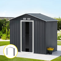 Garden Shed Outdoor Storage 2.15x1.74M Tool Workshop House w/Extension Kit