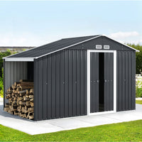 Garden Shed 3.22x1.96M Outdoor Storage Tool Workshop House Shelter