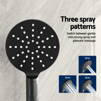 Cefito 9'' Rain Shower Head Set Handheld Round High Pressure Mixer Tap Chrome