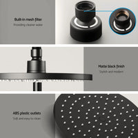 Cefito 9'' Rain Shower Head Set Handheld Round High Pressure Mixer Tap Chrome