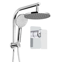 Cefito 9'' Rain Shower Head Set Handheld Round High Pressure Mixer Tap Chrome