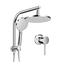 Cefito 9'' Rain Shower Head Set Handheld Round High Pressure Mixer Tap Chrome MIXER