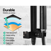 Cefito 8'' Rain Shower Head Set Handheld Square High Pressure Mixer Tap Black