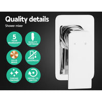 Cefito 8'' Rain Shower Head Set Handheld Square High Pressure Mixer Tap Chrome