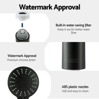 Cefito 4.5" Handheld Shower Head Round with Wall Twin Swivel Bathroom Tap