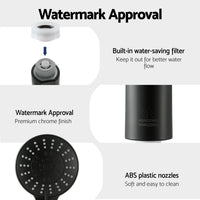 Cefito 4.5" Handheld Shower Head Round with Wall Twin Swivel Bathroom Tap