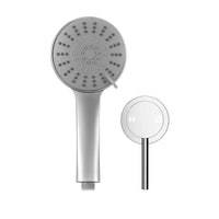 Cefito 4.5" Handheld Shower Head Round with Wall Bathroom Mixer Silver