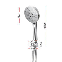 Handheld Shower Head Holder 4.7'' High Pressure Silver