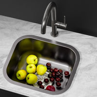 Cefito Kitchen Sink 30X36CM Stainless Steel Nano Basin Single Bowl Black