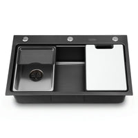 Cefito Kitchen Sink 304 Stainless Steel Bar Sink Millet Grain Water Basin Sink