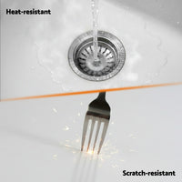 Cefito Kitchen Sink 45x45cm Granite Stone Sink Single Bowl White