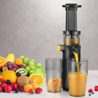 Slow Juicer Cold Press Fruit Juice Extractor 130W Black