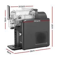 Devanti Slushie Machine Ice Cream Maker 2L Grey