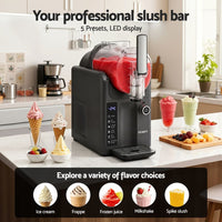 Devanti Slushie Machine Ice Cream Maker 2L Grey