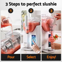Devanti Slushie Machine 2L Frozen Drink Maker Ice Cream Cocktail Slush Maker White