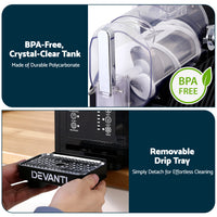 Devanti 1.8L Slushie Machine Maker Frozen Smoothies Milkshakes Black