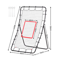 Everfit Baseball Rebounder Net Pitching Practice Target Screen 143cm