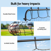 Everfit Baseball Rebounder Net Pitching Practice Target Screen 143cm