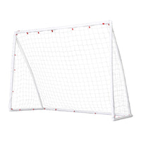 Everfit 8FT Soccer Football Goal Net UPVC Frame with PE Mesh Weatherproof Portable Goals for Backyard Training Competitive...
