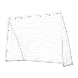 Everfit 8FT Soccer Football Goal Net UPVC Frame with PE Mesh Weatherproof Portable Goals for Backyard Training Competitive...