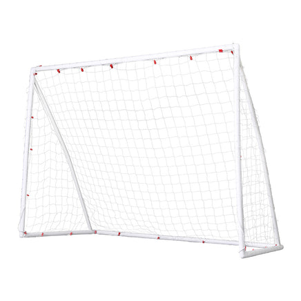 Everfit 8FT Soccer Football Goal Net UPVC Frame with PE Mesh Weatherproof Portable Goals for Backyard Training Competitive...